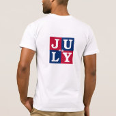 7月4日 Tシャツ (裏面)