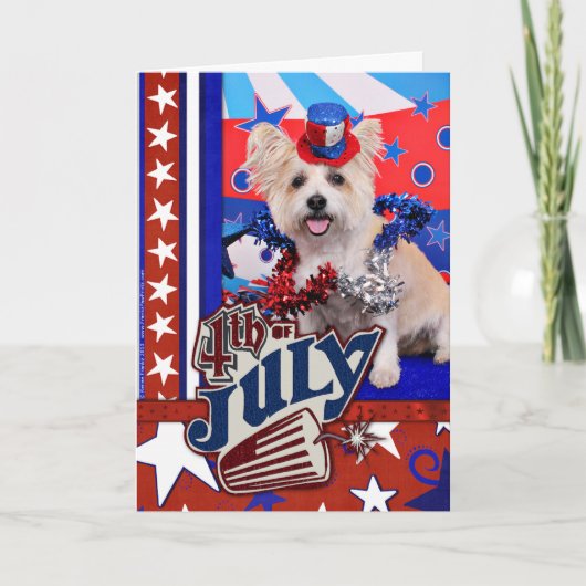 7月4日- Westie X -女性 カード (正面)