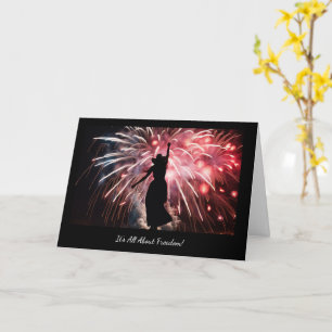 7月4日All About Freedom Happy Woman 4th カード