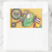 7月4日AMERICANA FROG STICKER Retangle, Sheet 長方形シール (バッグ)