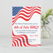 7月4日BBQお祝い 招待状 (スタンド正面)