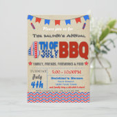 7月4日BBQの招待状 招待状 (スタンド正面)