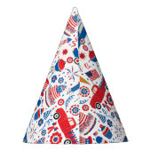 7月4日BBQアメリカ パーティーハット (裏面)