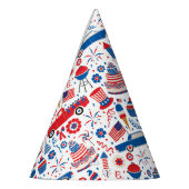 7月4日BBQアメリカ パーティーハット (左)