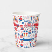 7月4日BBQアメリカ 紙コップ (右)