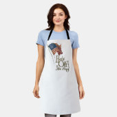 7月4日BBQエプロン エプロン (着用した状態)