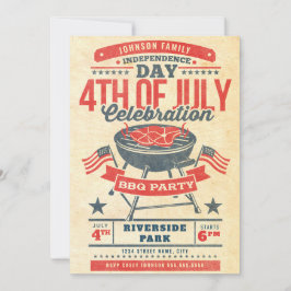 7月4日BBQグリルファミリー懇親会 招待状