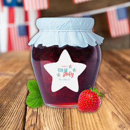 7月4日BBQスターステッカー 星シール