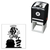 7月4日BBQセルフインキングゴム印 セルフインキングスタンプ (インサイチュ)