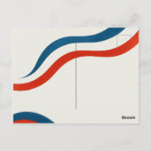 7月4日BBQパーティの招待状はがき ポストカード (裏面)