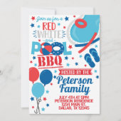 7月4日BBQパーティの招待状招待状 招待状 (正面)