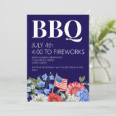 7月4日BBQパーティの招待状 招待状 (スタンド正面)