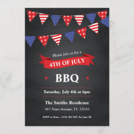 7月4日BBQパーティの招待状 招待状