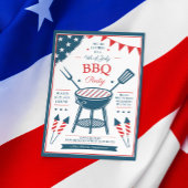 7月4日BBQパーティー招待状 招待状