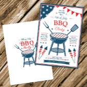 7月4日BBQパーティー招待状 招待状