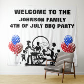 7月4日BBQパーティー歓迎 タペストリー (インサイチュ(横))