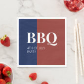 7月4日BBQパーティー スタンダードランチョンナプキン (インサイチュ)