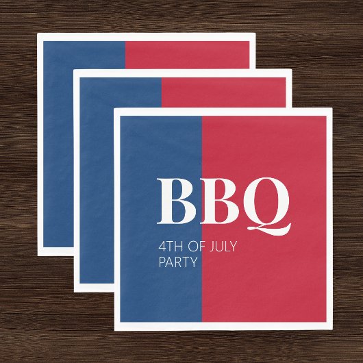7月4日BBQパーティー スタンダードランチョンナプキン