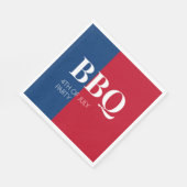 7月4日BBQパーティー スタンダードランチョンナプキン (角)