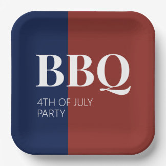 7月4日BBQパーティー ペーパープレート