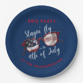 7月4日BBQパーティー ペーパープレート (正面)