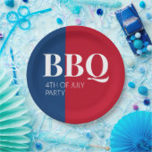 7月4日BBQパーティー ペーパープレート (パーティー)