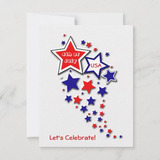 7月4日BBQパーティー 招待状 (正面)