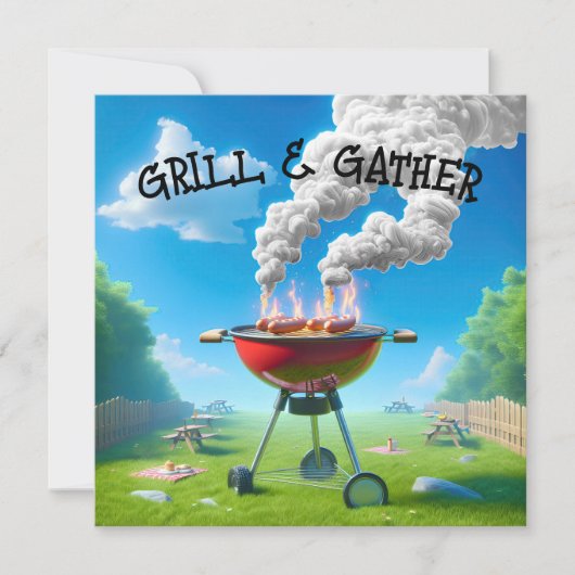 7月4日BBQパーティー 招待状 (正面)