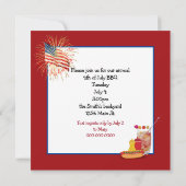 7月4日BBQパーティー 招待状 (裏面)