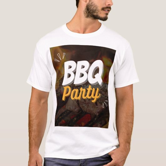7月4日BBQパーティTシャツ|独立記念日 Tシャツ (正面)