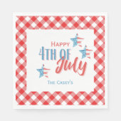 7月4日BBQペーパーナプキン スタンダードランチョンナプキン (正面)