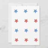 7月4日BBQ招待状テンプレートレトロ 招待状 (裏面)