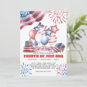 7月4日BBQ招待状 招待状 (スタンド正面)
