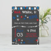 7月4日BBQ招待状 招待状 (スタンド正面)