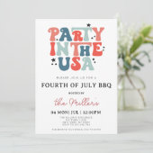 7月4日BBQ招待状、7月招待状4日 招待状 (スタンド正面)