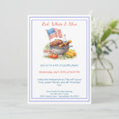 7月4日BBQ招待状- Patriotic Backyard 招待状 (スタンド正面)