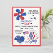 7月4日BBQ来米国パーティの招待状参加 招待状 (スタンド正面)