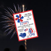 7月4日BBQ来米国パーティの招待状参加 招待状