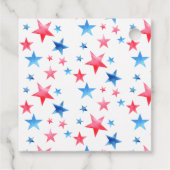 7月4日bbq水彩星愛国かわいい フェイバータグ (裏面)