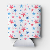 7月4日bbq赤い愛国的な星バーベキュー 缶クーラー (裏面)