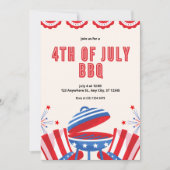 7月4日BBQ 招待状 (正面)