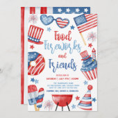 7月4日BBQ 招待状 (正面/裏面)