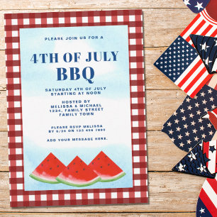 7月4日BBQ 招待状