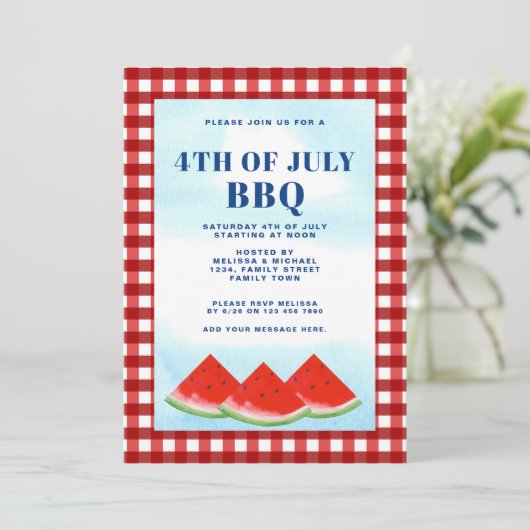 7月4日BBQ 招待状 (スタンド正面)