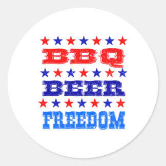 7月4日Bbq Beer Freedom Shirt America 誇りを持った Amer ラウンドシール