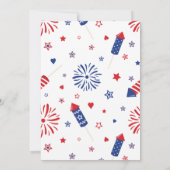7月4日BBQ&Fireworksお祝い 招待状 (裏面)