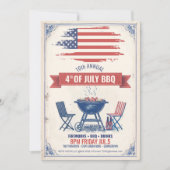 7月4日BBQ ID1105 招待状 (正面)