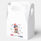 7月4日Boy Baby Shower Bear Guest フェイバーボックス (オープン)