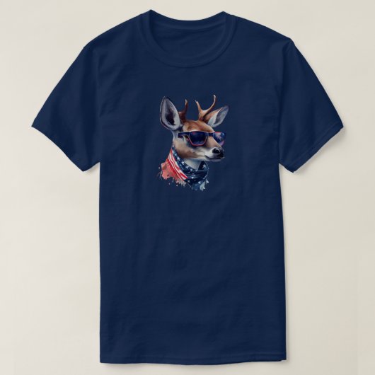 7月4日Deer Tシャツ (デザイン正面)