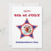 7月4日Eagle、Red、White、Blue BBQパーティー 招待状 (裏面)